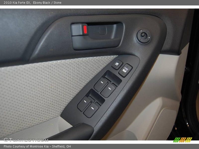 Ebony Black / Stone 2010 Kia Forte EX