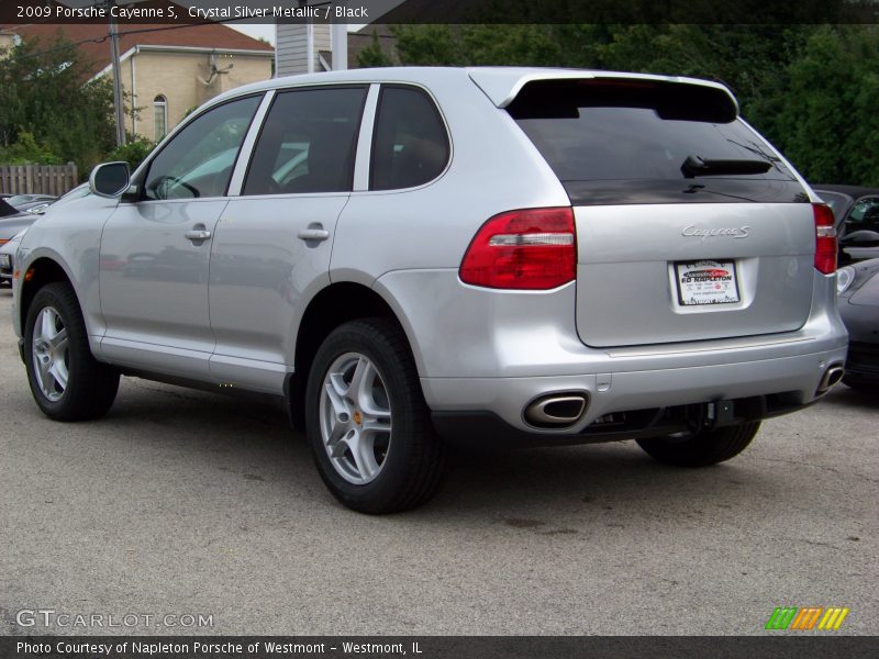 Crystal Silver Metallic / Black 2009 Porsche Cayenne S