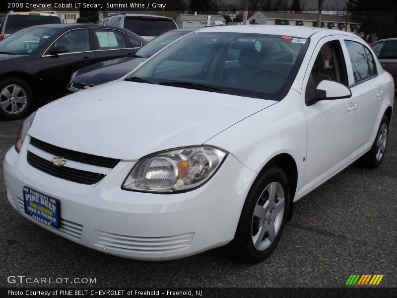 Summit White / Gray 2008 Chevrolet Cobalt LT Sedan
