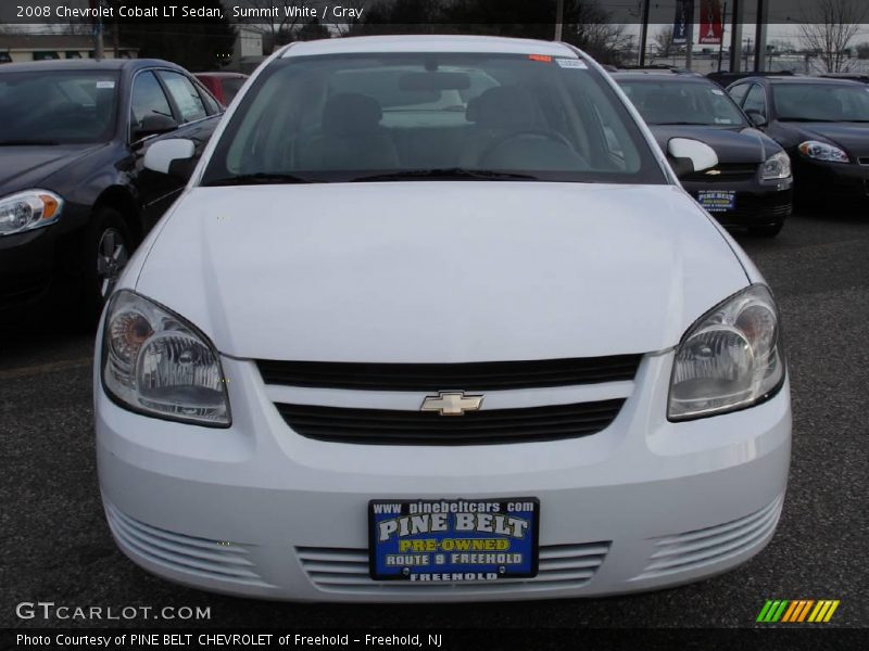 Summit White / Gray 2008 Chevrolet Cobalt LT Sedan
