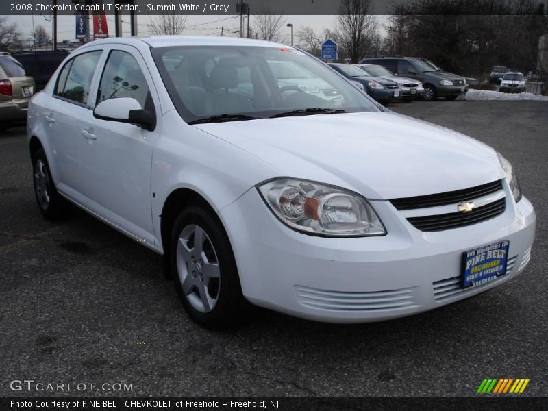 Summit White / Gray 2008 Chevrolet Cobalt LT Sedan