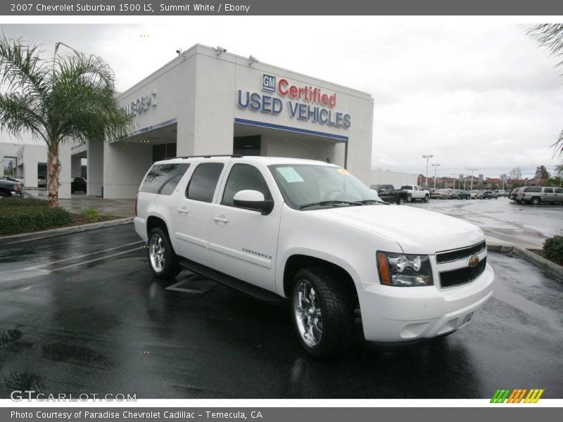 Summit White / Ebony 2007 Chevrolet Suburban 1500 LS