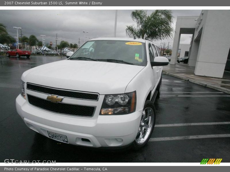 Summit White / Ebony 2007 Chevrolet Suburban 1500 LS