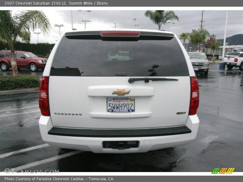 Summit White / Ebony 2007 Chevrolet Suburban 1500 LS