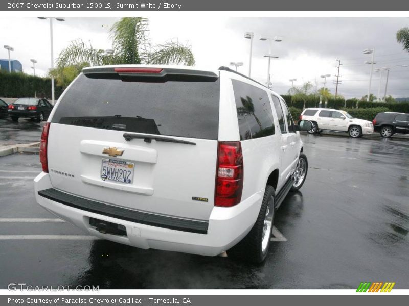 Summit White / Ebony 2007 Chevrolet Suburban 1500 LS
