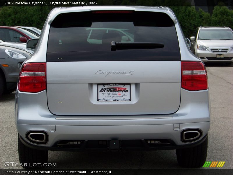 Crystal Silver Metallic / Black 2009 Porsche Cayenne S