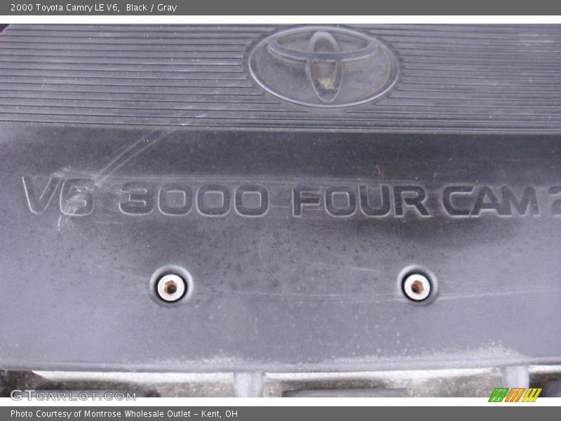 Black / Gray 2000 Toyota Camry LE V6