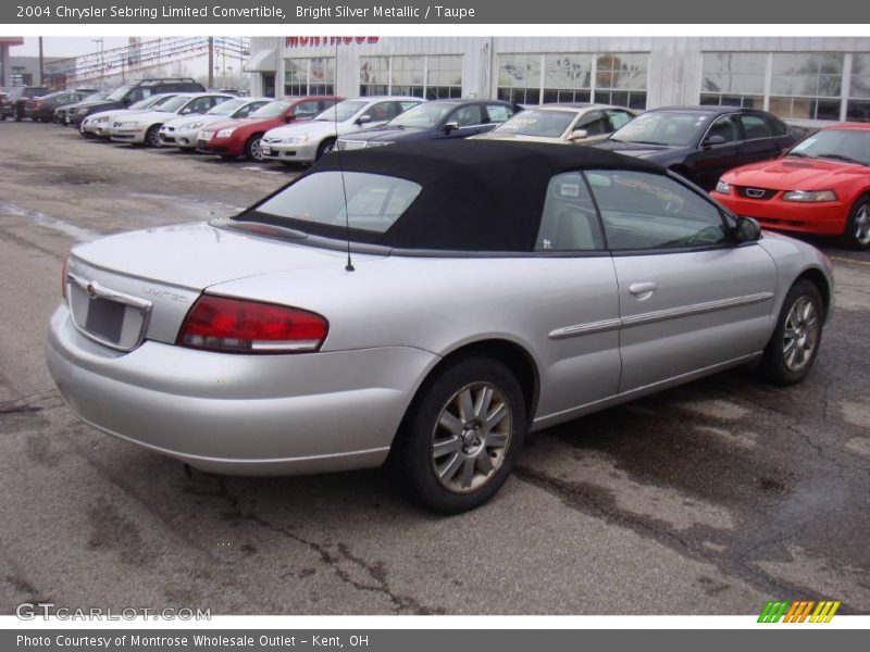 Bright Silver Metallic / Taupe 2004 Chrysler Sebring Limited Convertible
