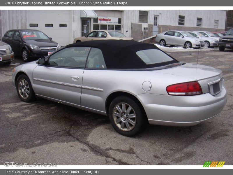 Bright Silver Metallic / Taupe 2004 Chrysler Sebring Limited Convertible