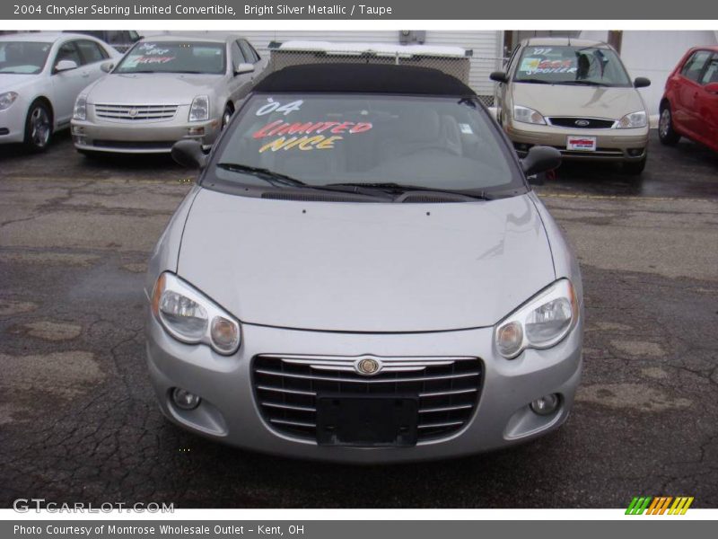 Bright Silver Metallic / Taupe 2004 Chrysler Sebring Limited Convertible