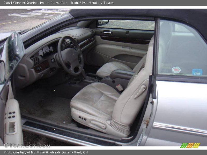 Bright Silver Metallic / Taupe 2004 Chrysler Sebring Limited Convertible