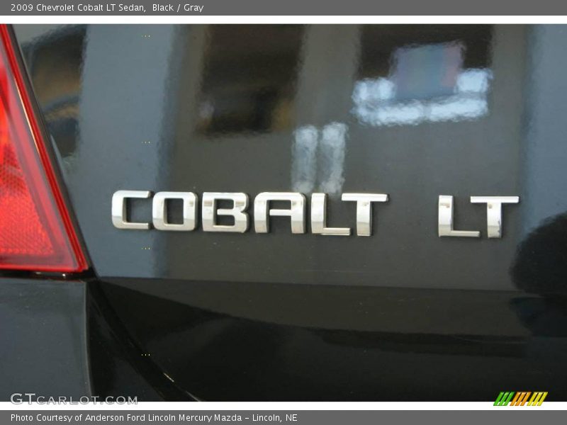 Black / Gray 2009 Chevrolet Cobalt LT Sedan