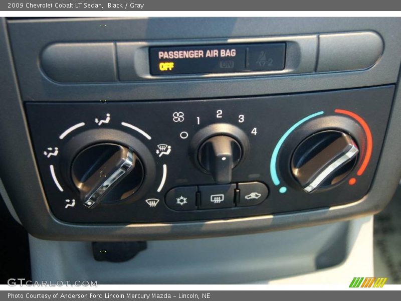 Black / Gray 2009 Chevrolet Cobalt LT Sedan
