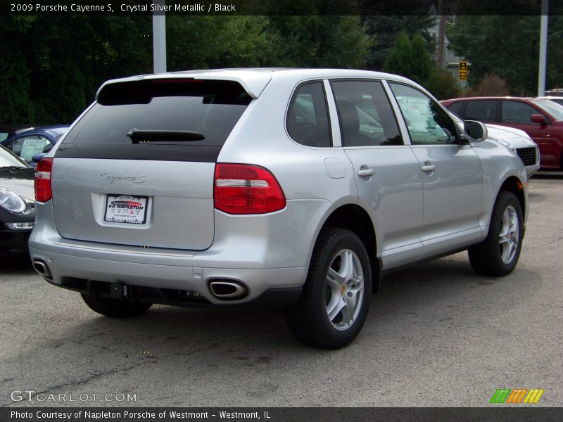 Crystal Silver Metallic / Black 2009 Porsche Cayenne S