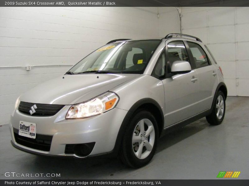 Quicksilver Metallic / Black 2009 Suzuki SX4 Crossover AWD