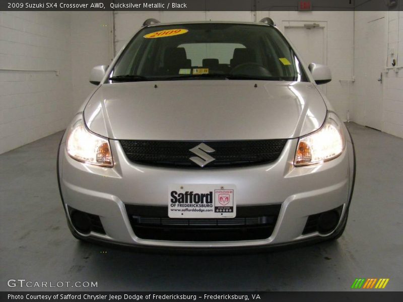 Quicksilver Metallic / Black 2009 Suzuki SX4 Crossover AWD