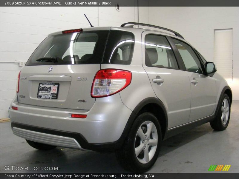 Quicksilver Metallic / Black 2009 Suzuki SX4 Crossover AWD