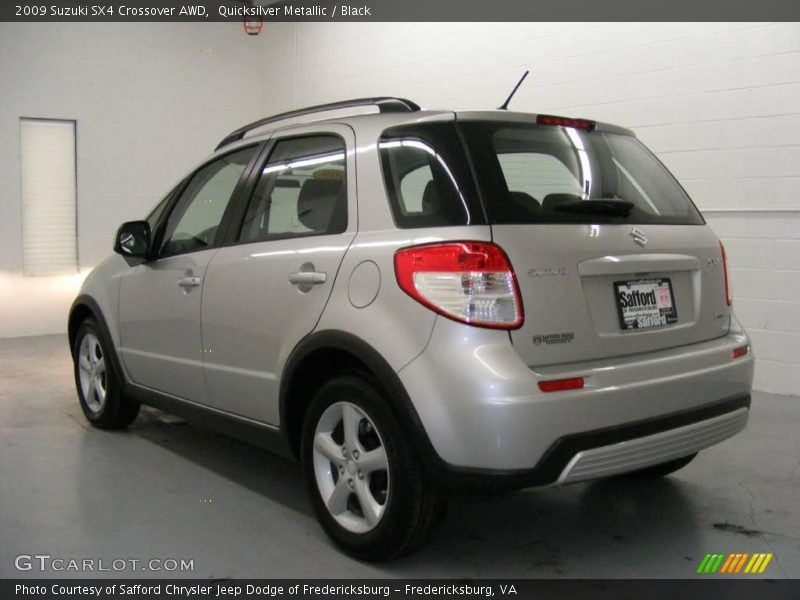 Quicksilver Metallic / Black 2009 Suzuki SX4 Crossover AWD