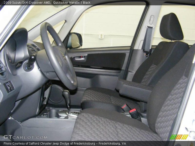 Quicksilver Metallic / Black 2009 Suzuki SX4 Crossover AWD