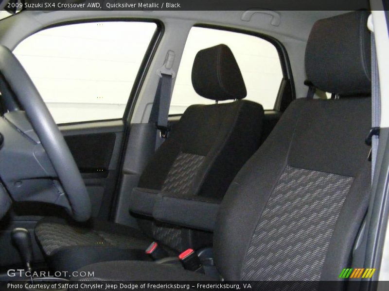 Quicksilver Metallic / Black 2009 Suzuki SX4 Crossover AWD