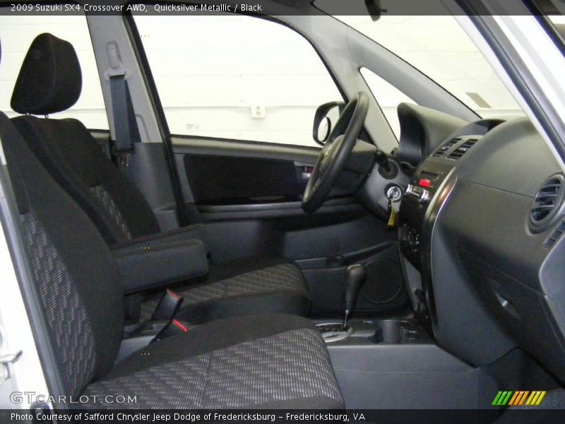 Quicksilver Metallic / Black 2009 Suzuki SX4 Crossover AWD