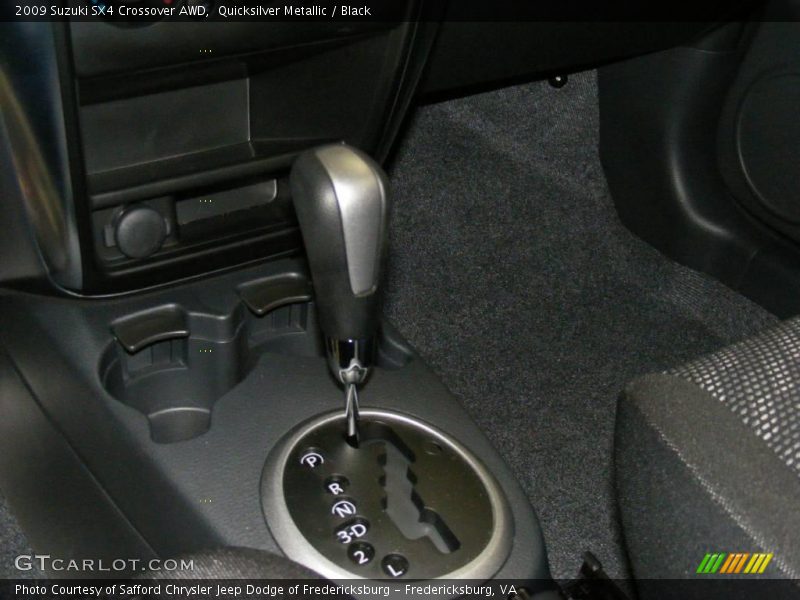 Quicksilver Metallic / Black 2009 Suzuki SX4 Crossover AWD
