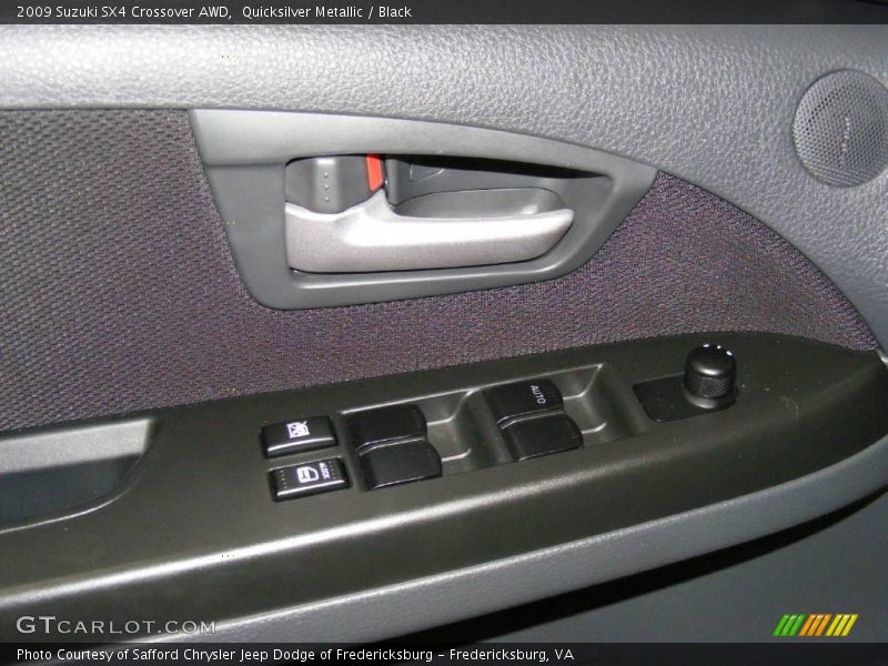 Quicksilver Metallic / Black 2009 Suzuki SX4 Crossover AWD