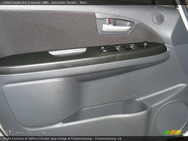 Quicksilver Metallic / Black 2009 Suzuki SX4 Crossover AWD