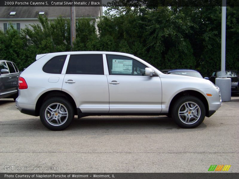 Crystal Silver Metallic / Black 2009 Porsche Cayenne S