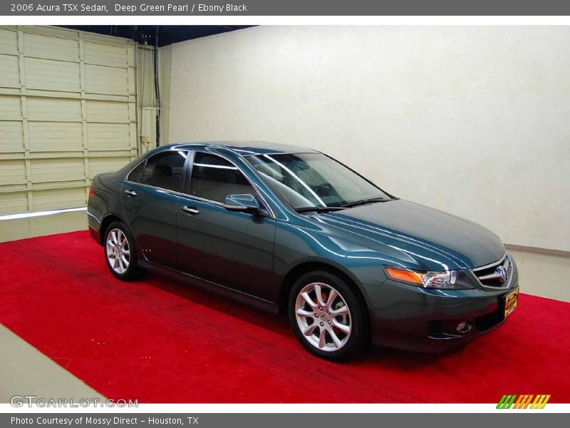 Deep Green Pearl / Ebony Black 2006 Acura TSX Sedan