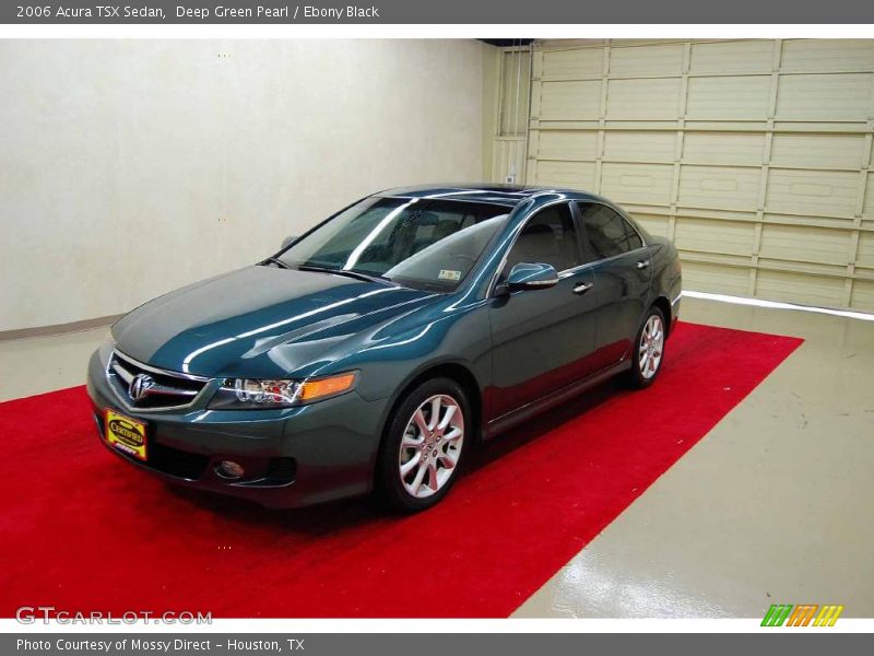 Deep Green Pearl / Ebony Black 2006 Acura TSX Sedan