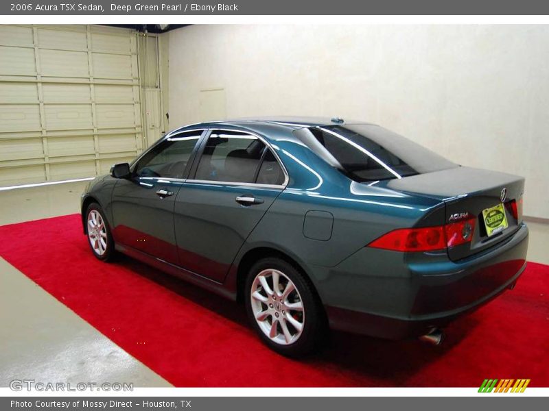 Deep Green Pearl / Ebony Black 2006 Acura TSX Sedan