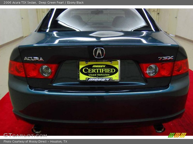 Deep Green Pearl / Ebony Black 2006 Acura TSX Sedan