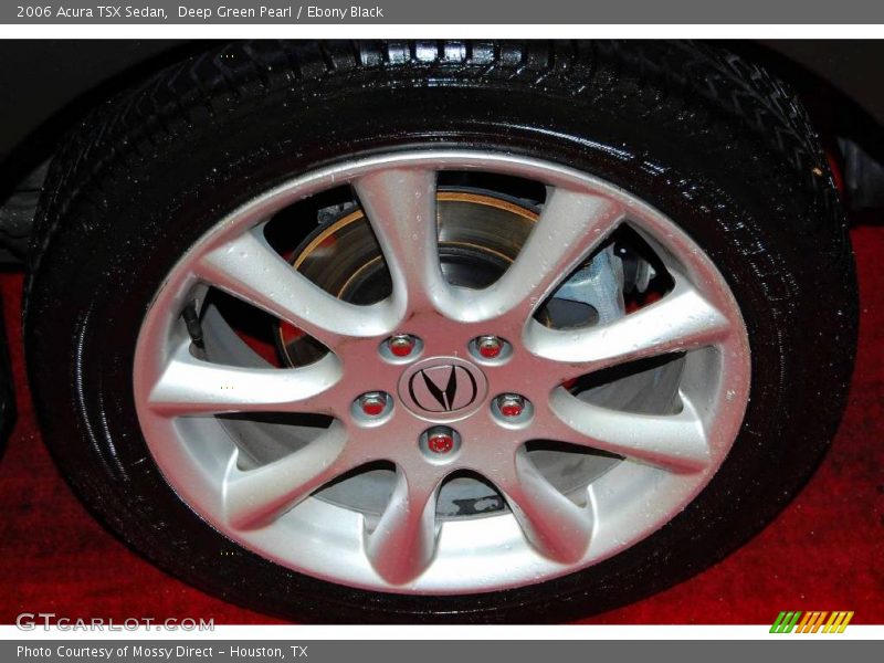 Deep Green Pearl / Ebony Black 2006 Acura TSX Sedan