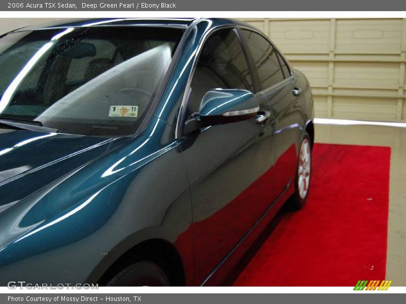 Deep Green Pearl / Ebony Black 2006 Acura TSX Sedan