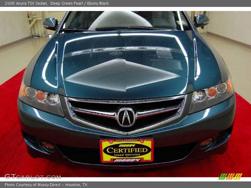Deep Green Pearl / Ebony Black 2006 Acura TSX Sedan