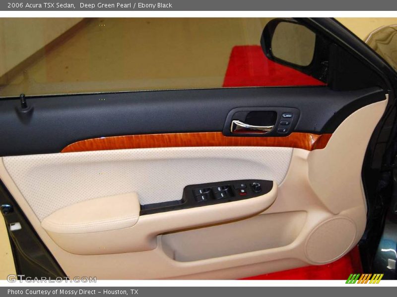 Deep Green Pearl / Ebony Black 2006 Acura TSX Sedan