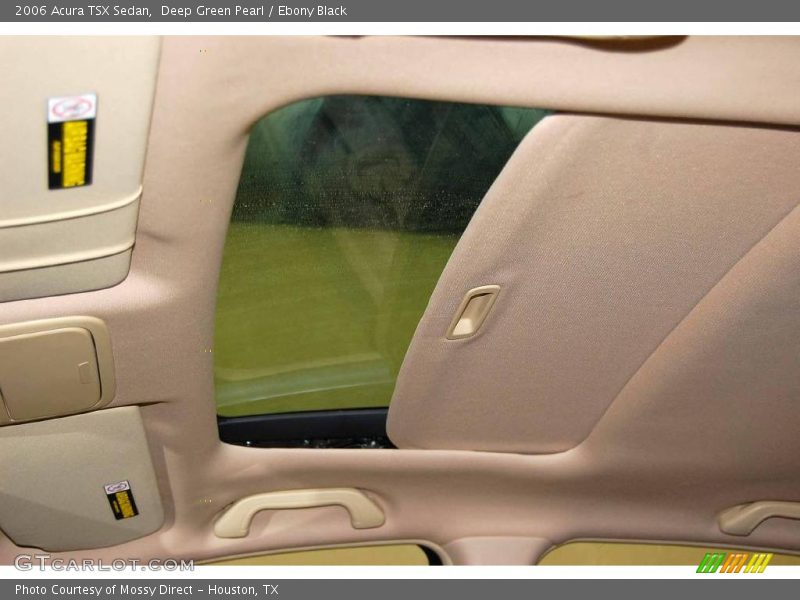 Deep Green Pearl / Ebony Black 2006 Acura TSX Sedan