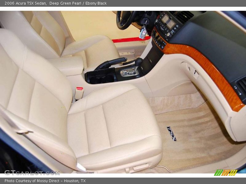 Deep Green Pearl / Ebony Black 2006 Acura TSX Sedan