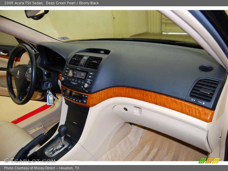 Deep Green Pearl / Ebony Black 2006 Acura TSX Sedan