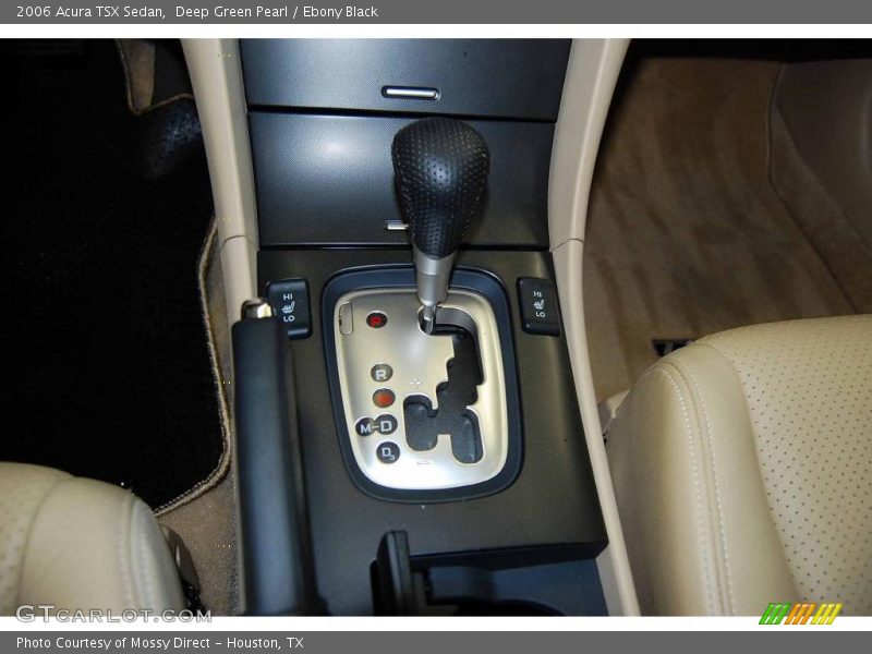 Deep Green Pearl / Ebony Black 2006 Acura TSX Sedan