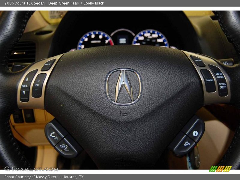Deep Green Pearl / Ebony Black 2006 Acura TSX Sedan