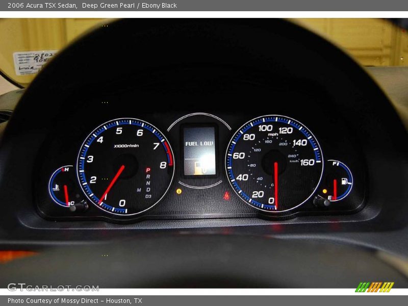 Deep Green Pearl / Ebony Black 2006 Acura TSX Sedan