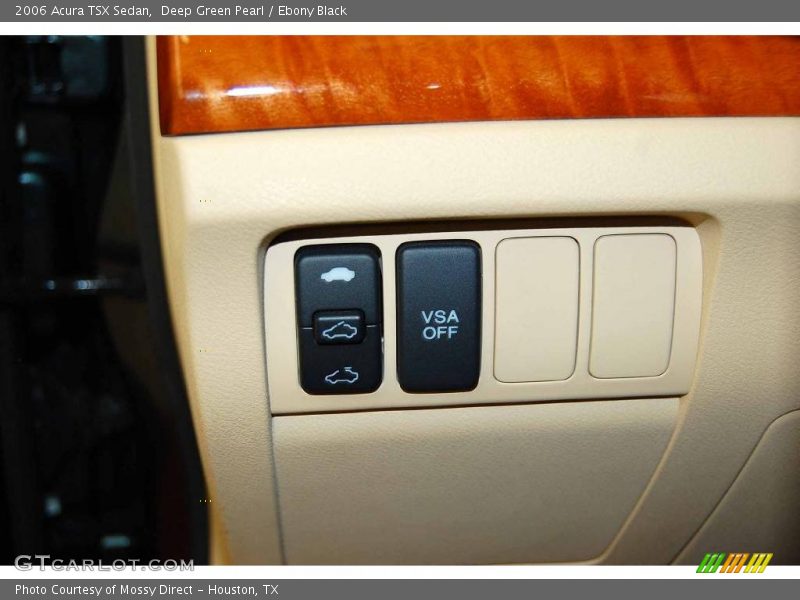 Deep Green Pearl / Ebony Black 2006 Acura TSX Sedan