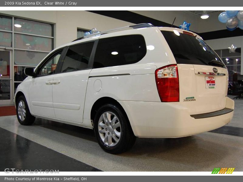 Clear White / Gray 2009 Kia Sedona EX