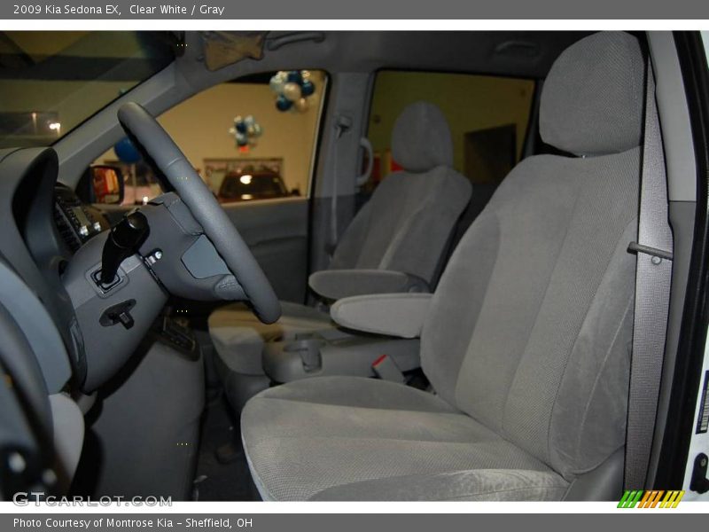 Clear White / Gray 2009 Kia Sedona EX