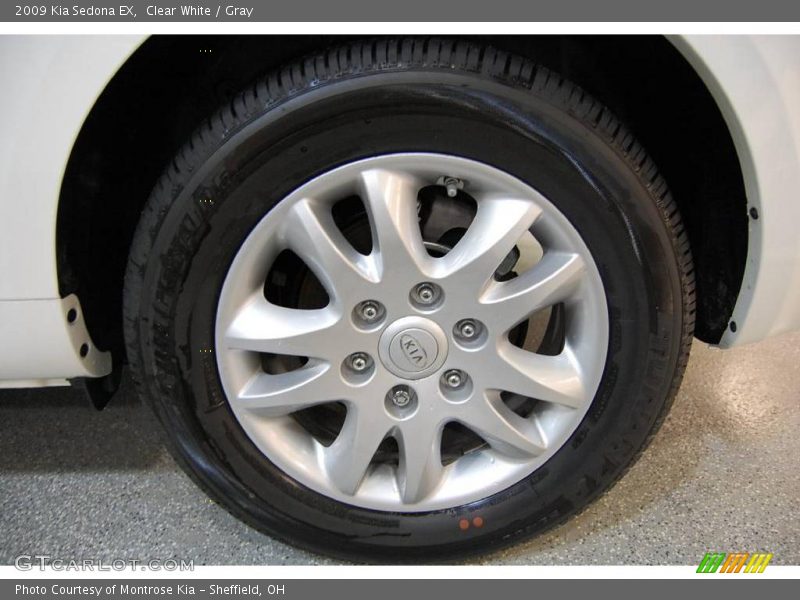 Clear White / Gray 2009 Kia Sedona EX