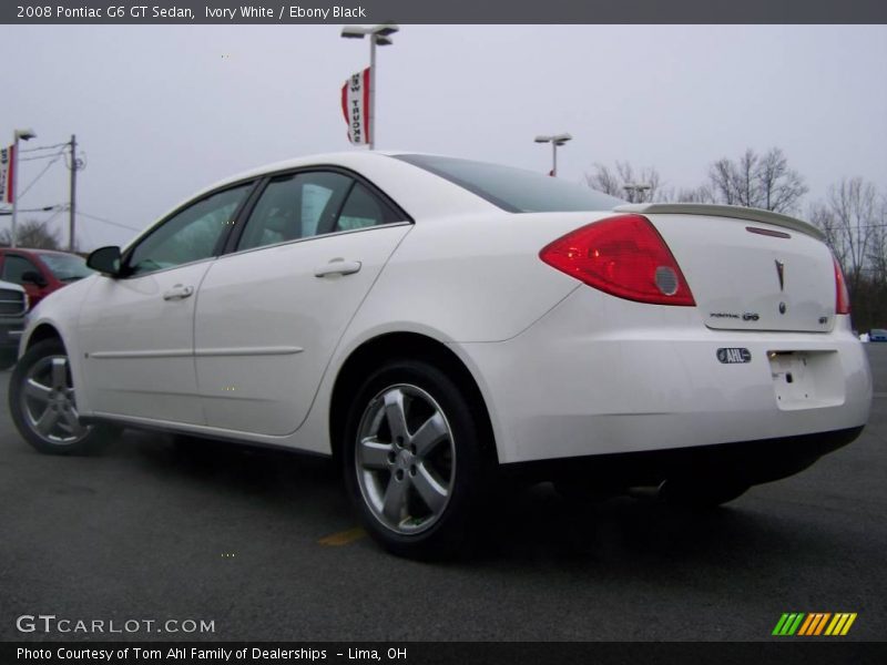 Ivory White / Ebony Black 2008 Pontiac G6 GT Sedan