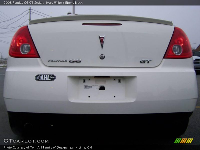 Ivory White / Ebony Black 2008 Pontiac G6 GT Sedan