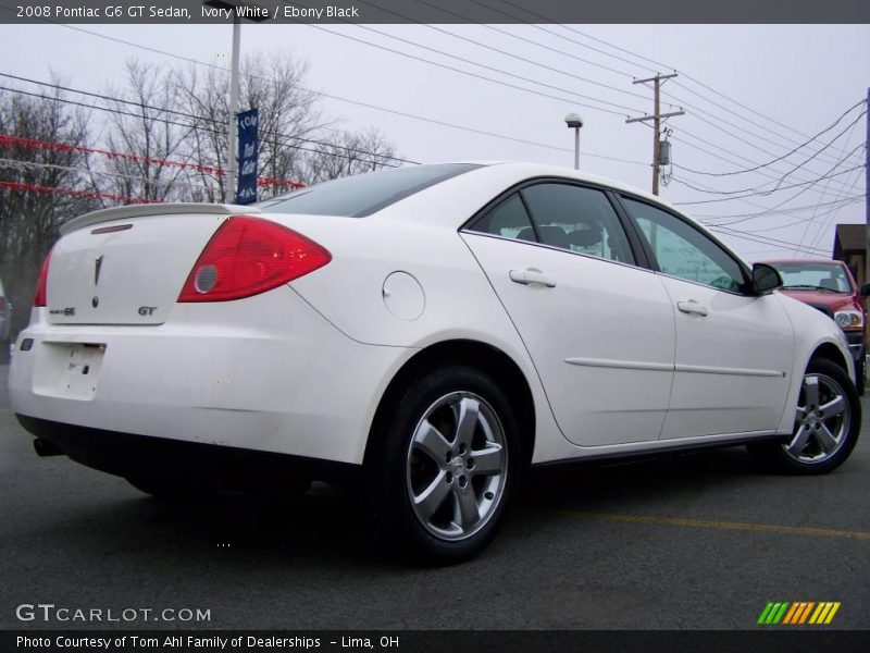 Ivory White / Ebony Black 2008 Pontiac G6 GT Sedan